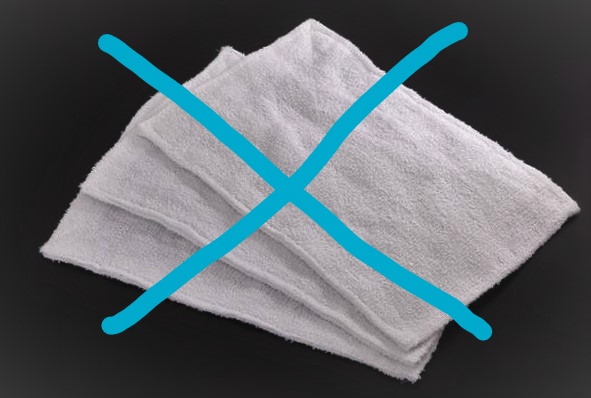 トイレ水漏れに雑巾